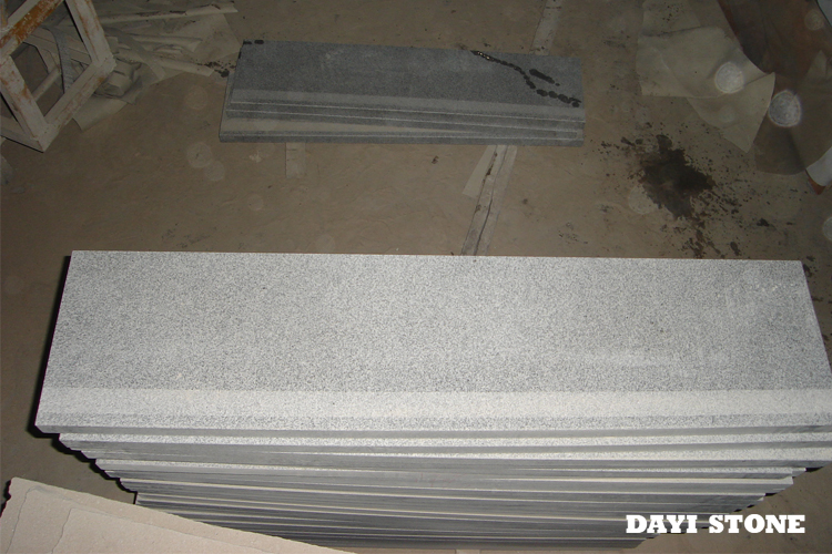 Dark Grey Granite G654 Stone Steps Top and front edge honed whit sandblast antislip